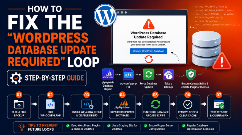 WordPress Database Update Required
