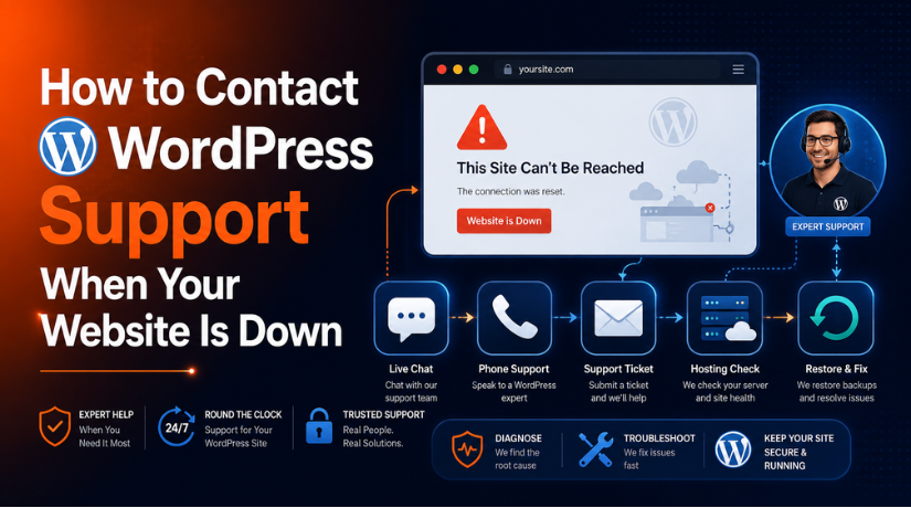 How to Contact WordPress Support When Your Website Is Down