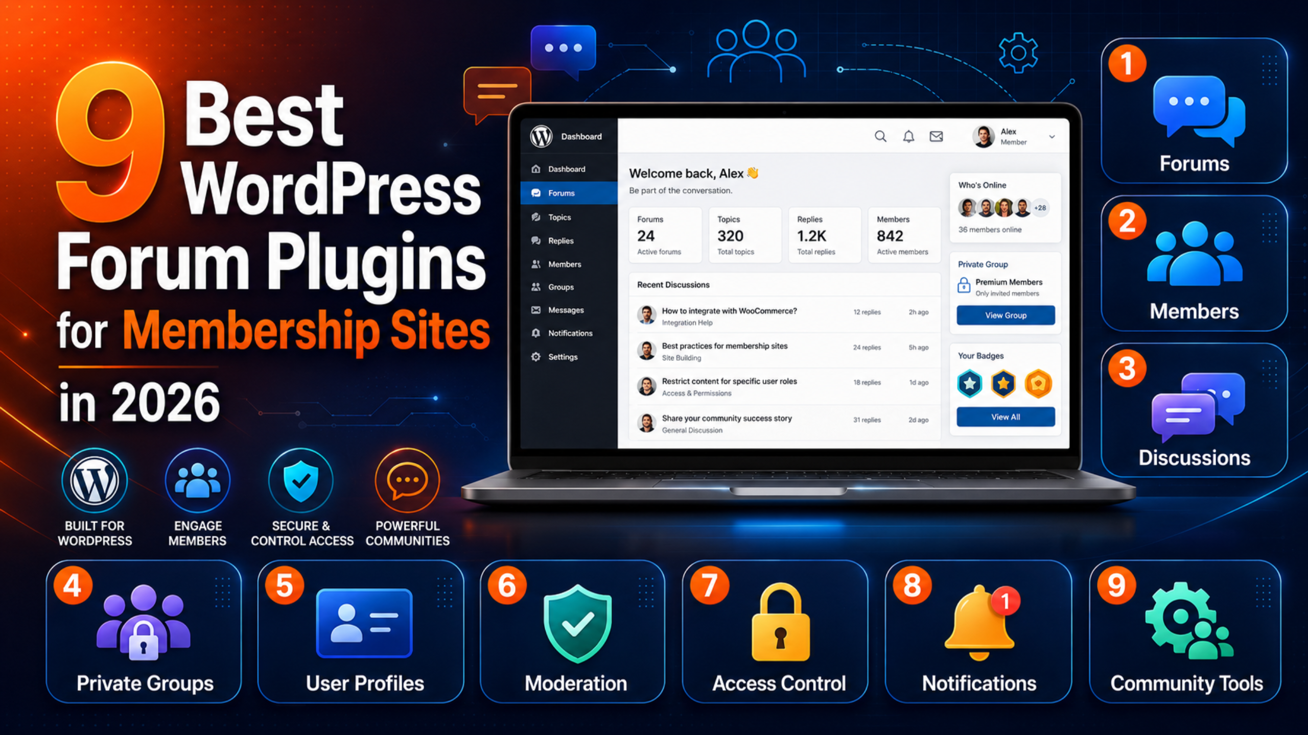 9 Best WordPress Forum Plugins for Membership Sites in 2026