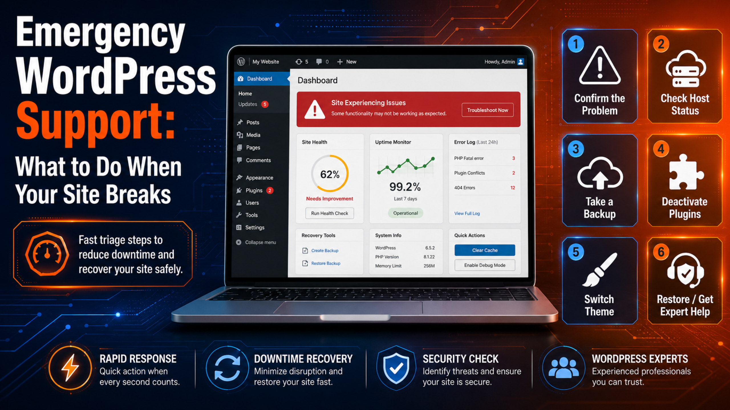 Emergency WordPress Support