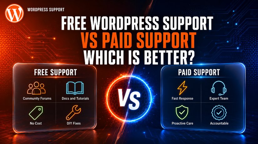 Free WordPress support vs paid support compared: cost, speed, reliability, and scope