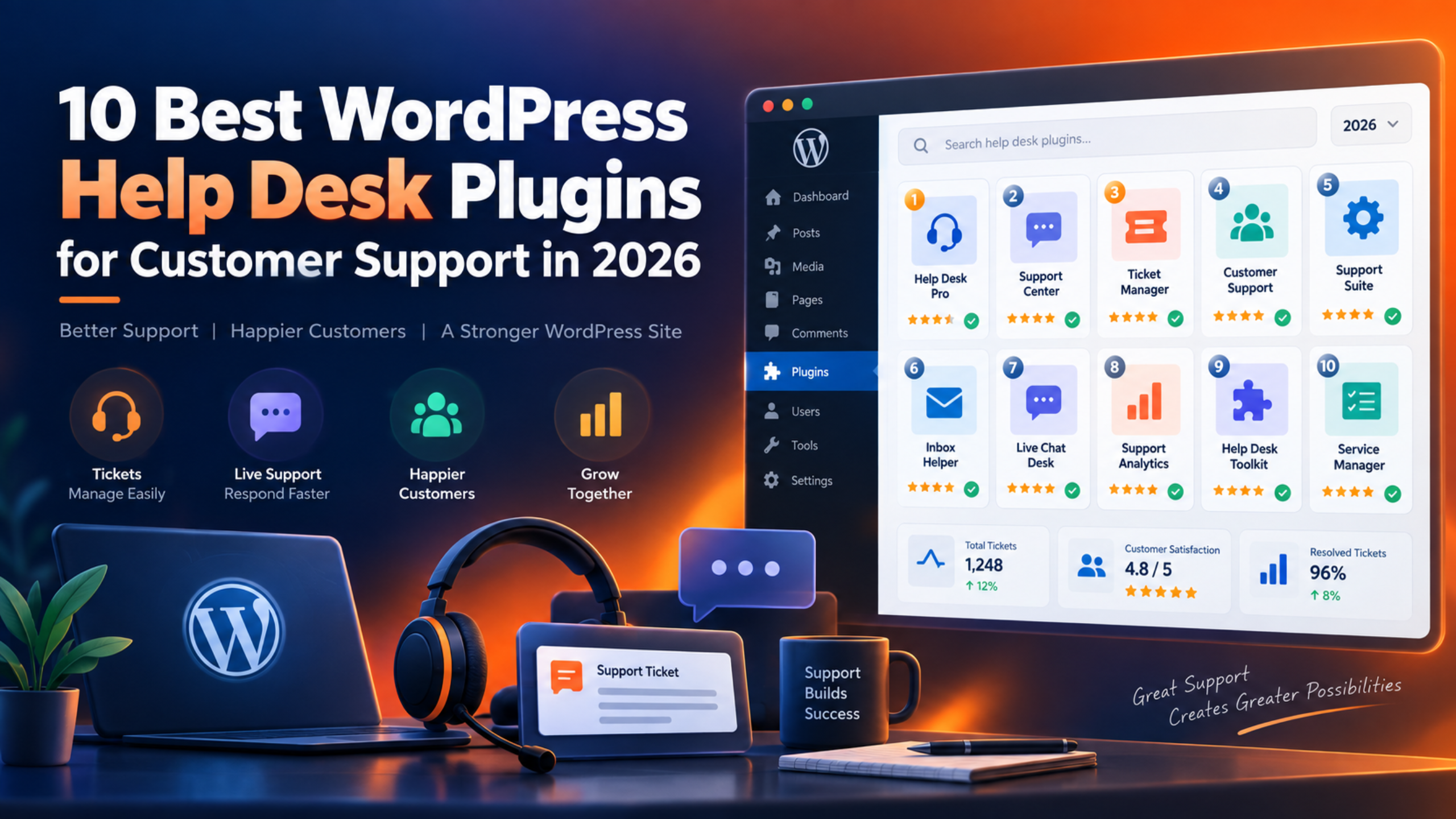 10 Best WordPress Help Desk Plugins