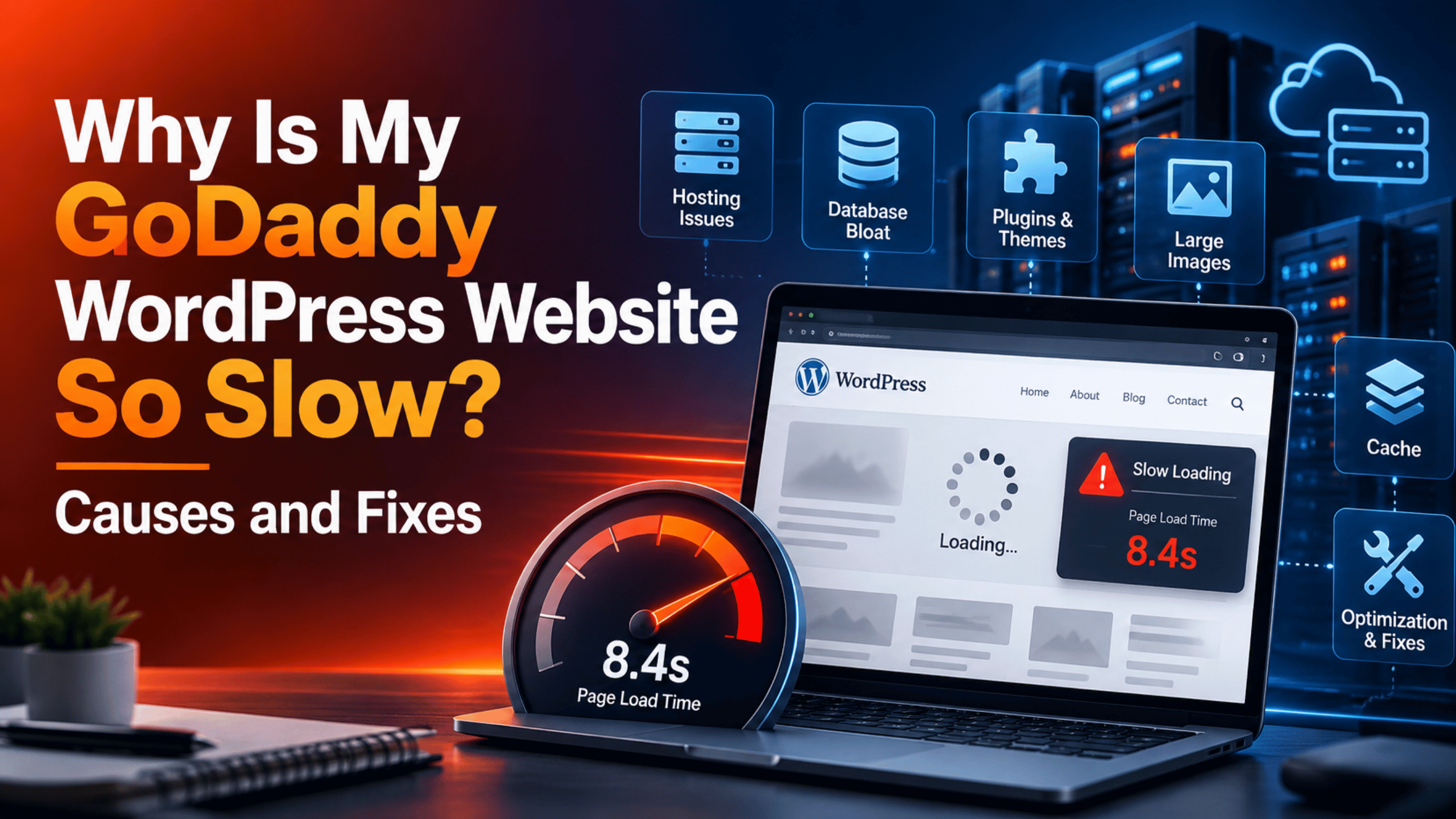 Why Is My GoDaddy WordPress Website So Slow? Causes and Fixes
