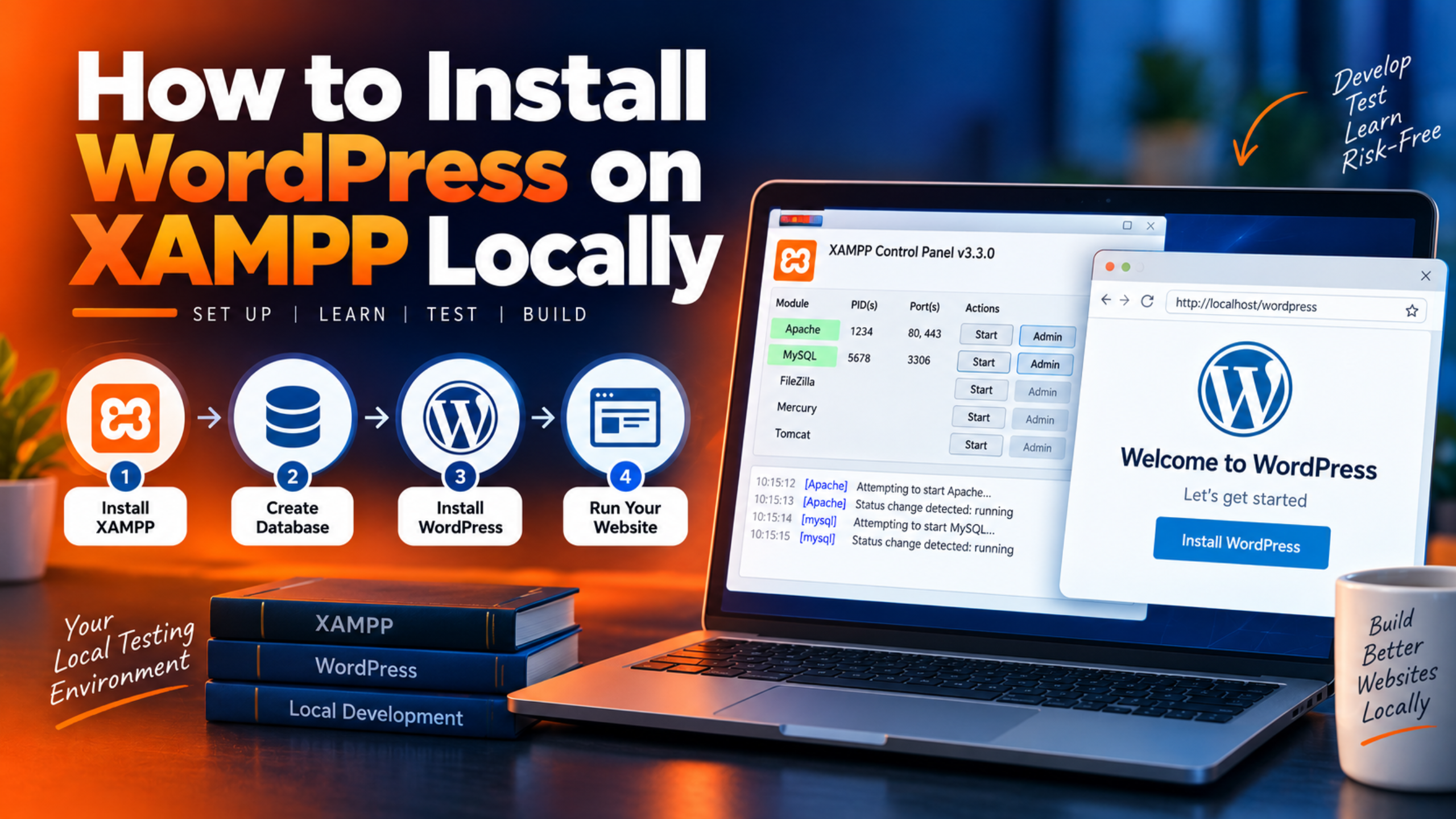 Install WordPress on XAMPP