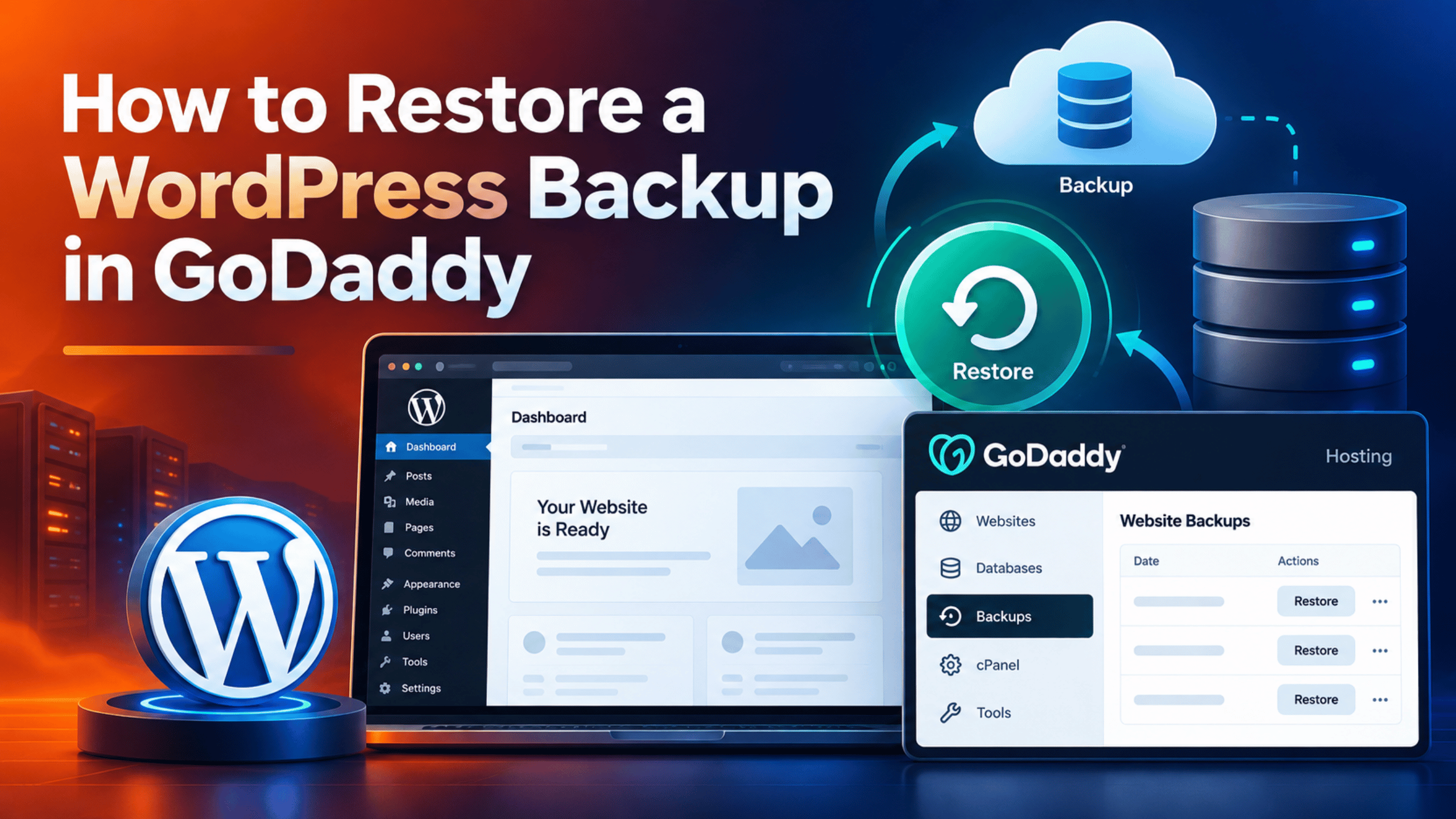 How to Restore a WordPress Backup in GoDaddy
